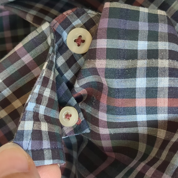 Forsyth of Canada Men's Long sleeve Button Down Non Iron Size Medium Multi plaid - Picture 11 of 11